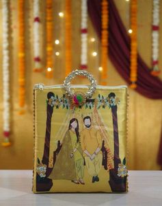Custom Couple Portrait Handbag