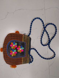 Embroidered Shoulder Bags - Set of 2