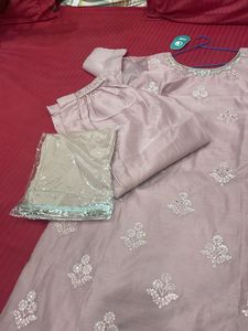 Elegant Pink Embellished Kurti