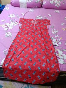 Red Floral Nighty