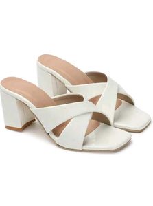 White Criss-Cross Flats