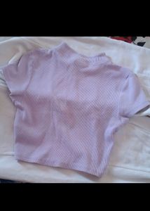 Lavender cute crop