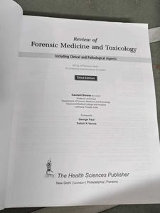 Forensic Medicine &amp; Toxicology