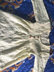 Light Cream Kurti Top