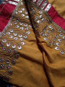 Yellow Gota Pati Saree
