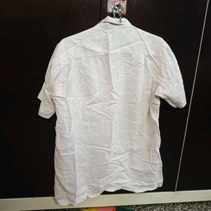 Linen White Shirt - Size - 40/Large To XL