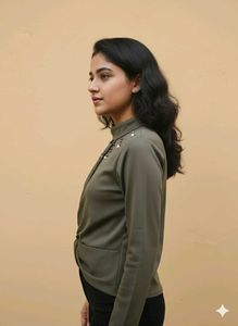 crop top mock high neck