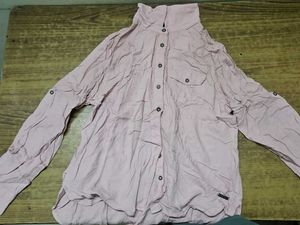 Pink Long Sleeve Button-Up Shirt