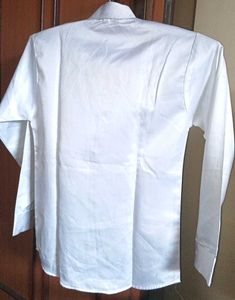 Classic White Button-Down Shirt – Size S