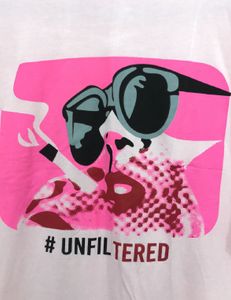 Baby Pink #Unfiltered Print T-shirt