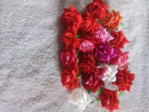 Combo Of Beautiful Duplicate Rose Flowers For Hair