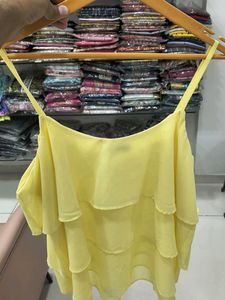 Yellow Layered Cami Top