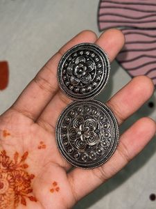 Statement Silver Earrings