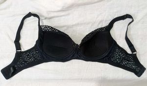 Black Net Padded Bra