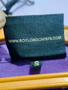 Purple Graphic Print Sweatshirt