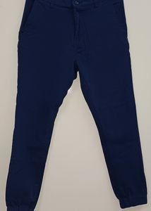 Mens' Blue Highlander slim fit trousers, jogger fit, Size 32, length 39.5 inch