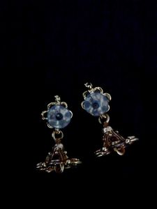 Vintage Rhinestone Cluster Earrings