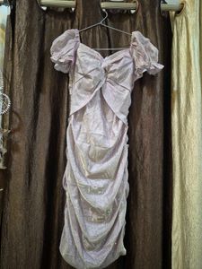 Sparkly Ruched Bodycon Mini Dress