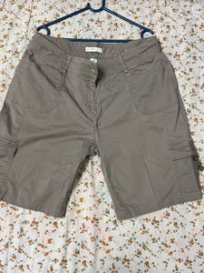 NYDJ Khaki Cargo Shorts