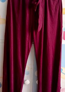 Burgundy &#39;Positive Negative&#39; Graphic Tee &amp; Skirt S