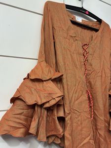 Ruffled Sleeves Dress