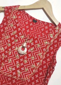 Red Sharara Suit With Dupatta For Girl 8-10 Year
