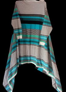 Kalt Cotton 3/4th Sleeves Long Open Shrug