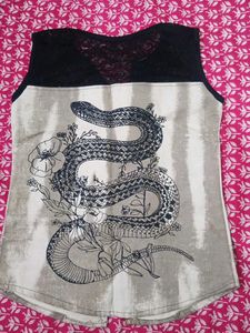 Snake Print Tank Top