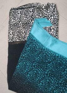 Elegant Black & Blue Saree