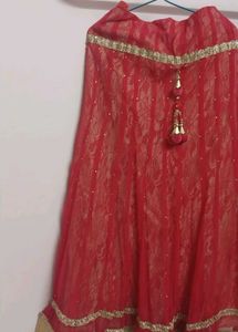 Red &amp; Gold Lehenga Choli Set