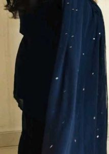 Elegant Navy Blue Saree