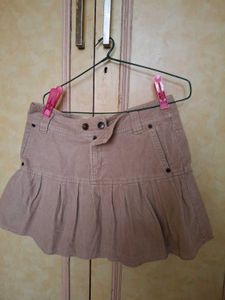 Tan Mini Skirt