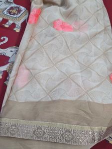Elegant Floral Saree