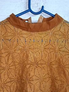 Ladies See-through Fashion Crop Top