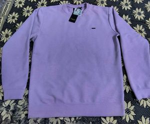 Branded Premium Imported Ribbed Lavender T-shirt