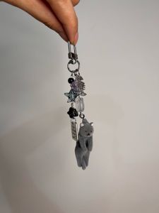 Japanese Gatcha Cat Keychain