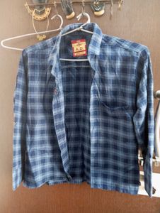 Checked Blue Shirt