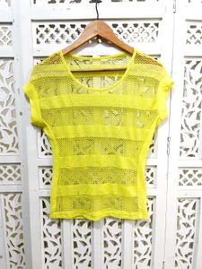 Yellow Knit Top C