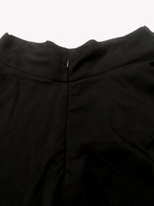 Elegant Black Flared Maxi Skirt for Women