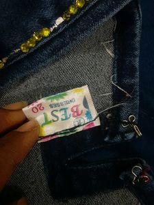 Its Baby Girl Frock Denims