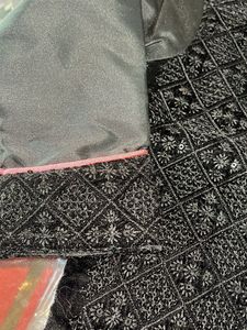 Pink Dhoti With Black Kurta