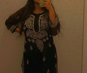 Net Kurta With Inner Wear