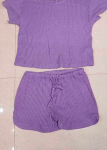 Purple Two-Piece Set