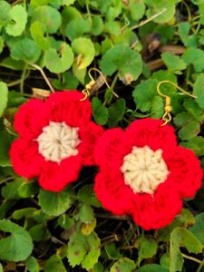 Crochet Flower Earrings