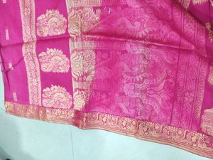 Pink Colored Beautiful Saree 💕