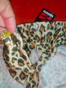 unique Leopard Print seperate pouch brief