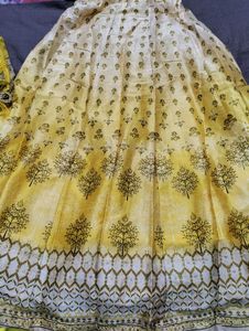 Elegant Yellow Lehenga Choli
