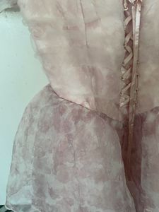 Pink Puff Sleeve Mini Dress