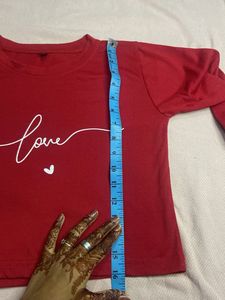 Red &#39;Love&#39; Tee