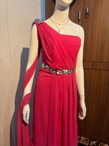 Elegant Red Ethnic Gown